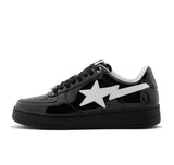A Bathing Ape Bape Sta #1 "Black White Patent Leather"