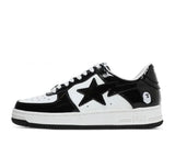 A Bathing Ape Bape Sta Patent Leather "Black White"