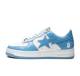 A Bathing Ape Bape Sta Patent Leather Blue White