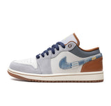 Air Jordan 1 Low "Phantom Repaired Denim Swoosh"