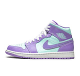Jordan 1 Mid Purple Aqua