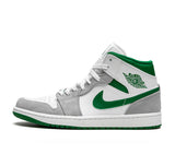 Jordan 1 Mid "White Pine Green Smoke Grey"