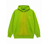 Amiri Zip Hoodie “Lime Green Studded Logo”