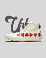 Converse Chuck Taylor All-Star 70 Hi Comme des Garcons Play Multi-Heart White