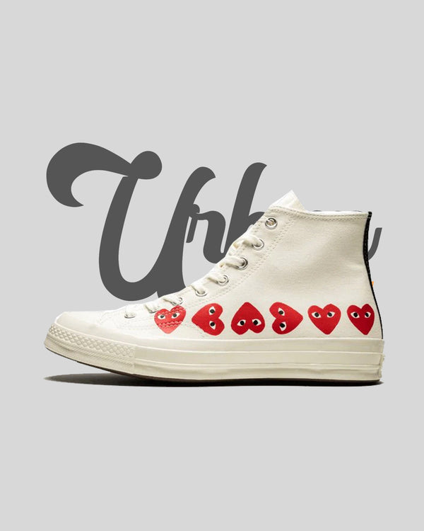 Converse Chuck Taylor All-Star 70 Hi Comme des Garcons Play Multi-Heart White