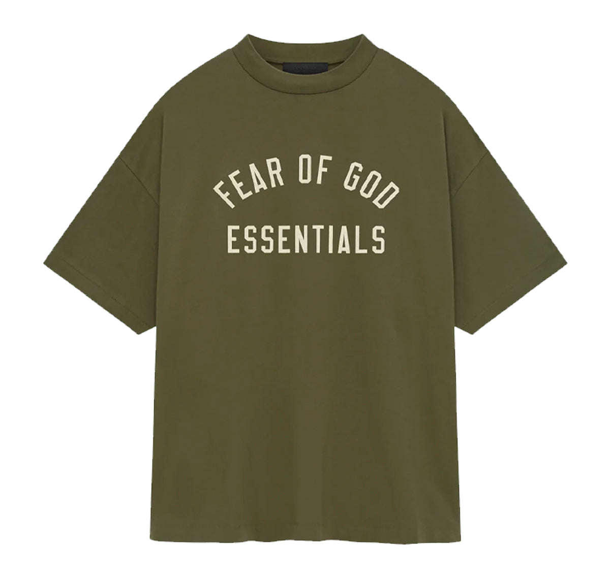 Fear of God Essentials Jersey Crewneck Tee Military (FW24)