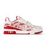 Louis Vuitton LV Trainer "Graffiti White Red"