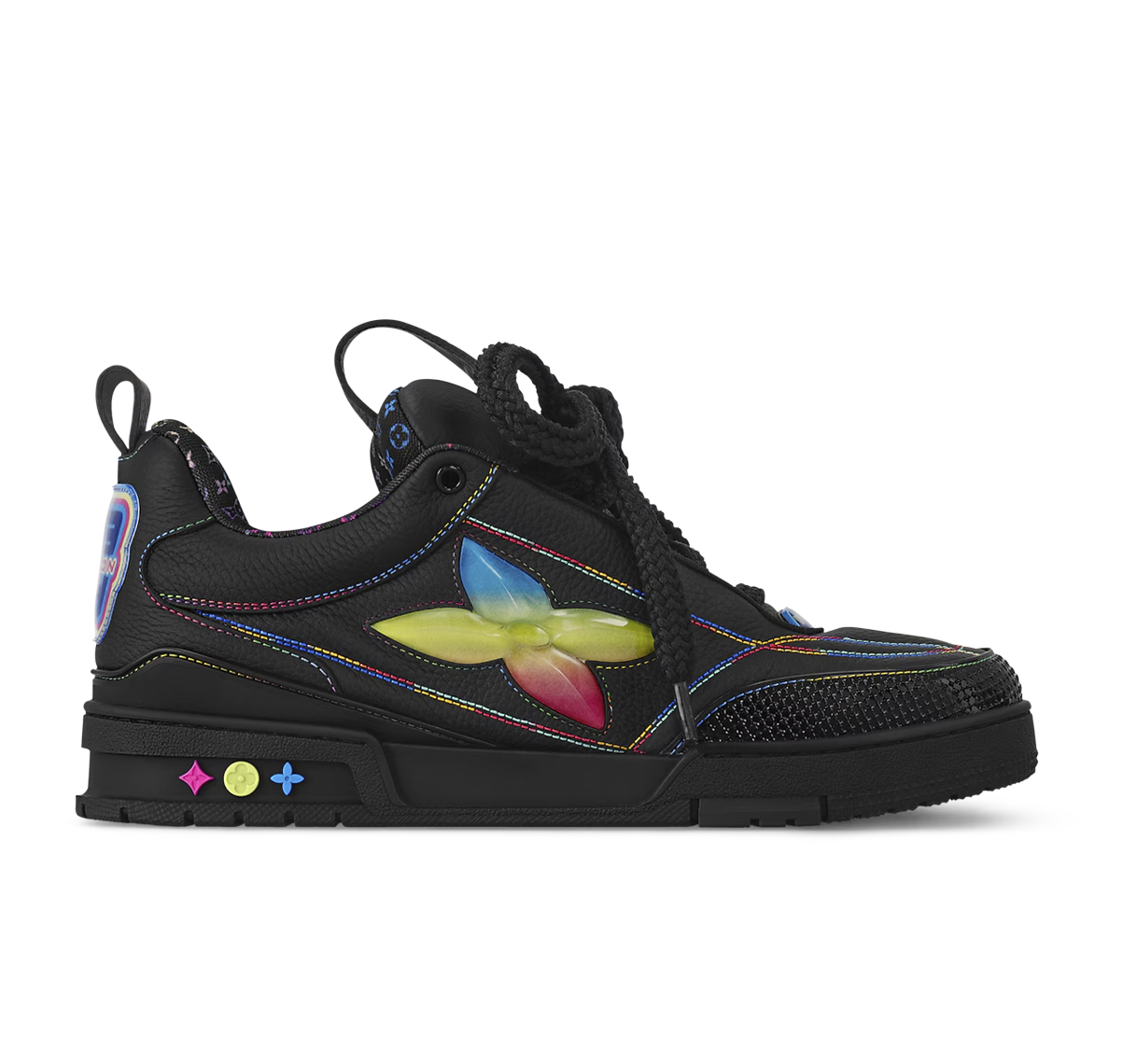 Louis Vuitton LV Skate Sneaker "Black Gradient Monogram Flower"