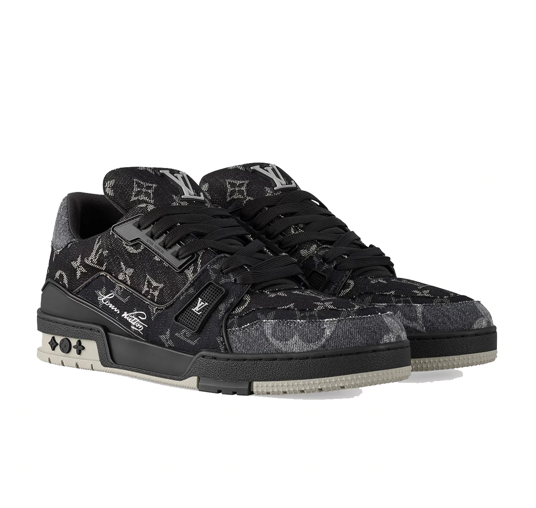 Louis Vuitton LV Trainer "Black Monogram Denim"