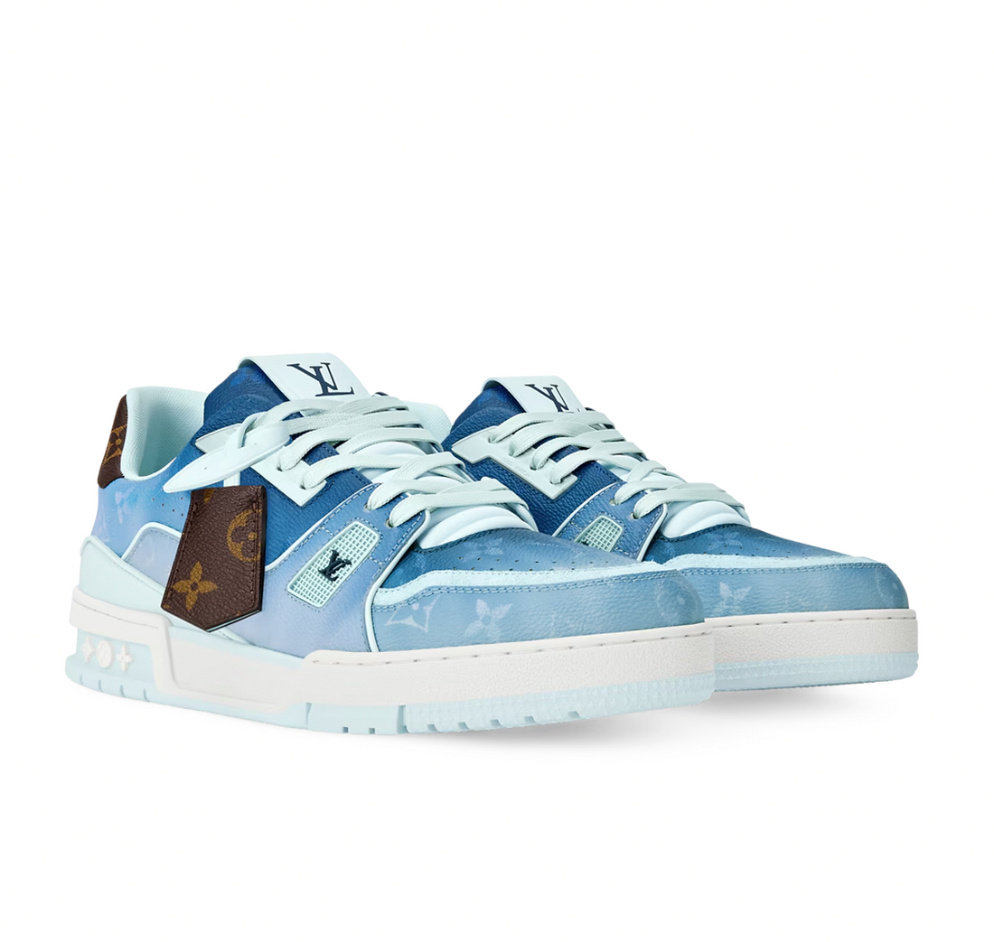 Louis Vuitton LV Trainer Sneaker “Blue Monogram Canvas”
