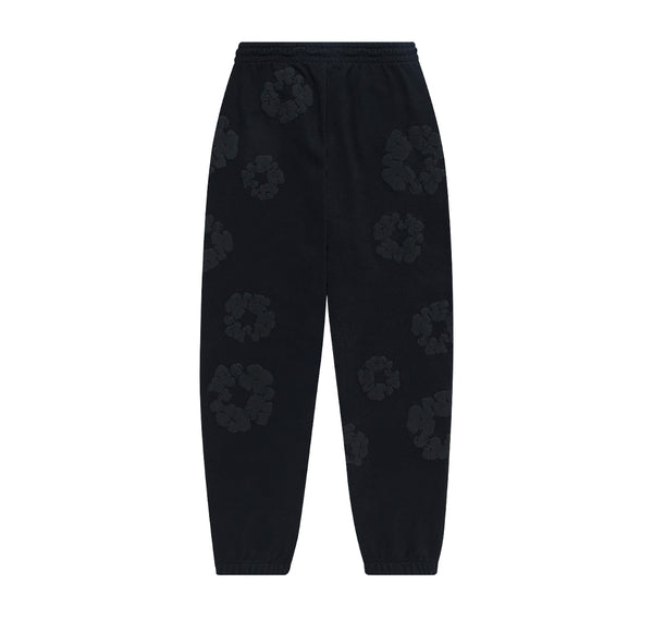 Denim Tears Mono Cotton Wreath Sweatpants Black