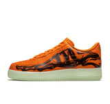Nike Air Force 1 Low Orange Skeleton Halloween