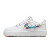 Nike Air Force 1 Low "White Rainbow Lace Swoosh"