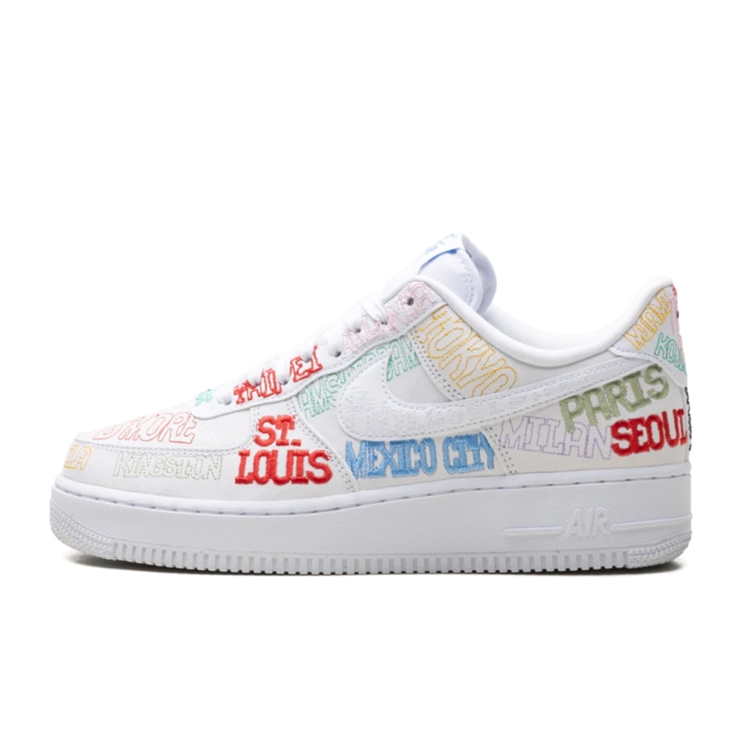 Nike Air Force 1 Low World Tour White - vista 1