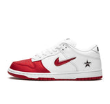 Nike SB Dunk Low "Supreme Jewel Swoosh Red"