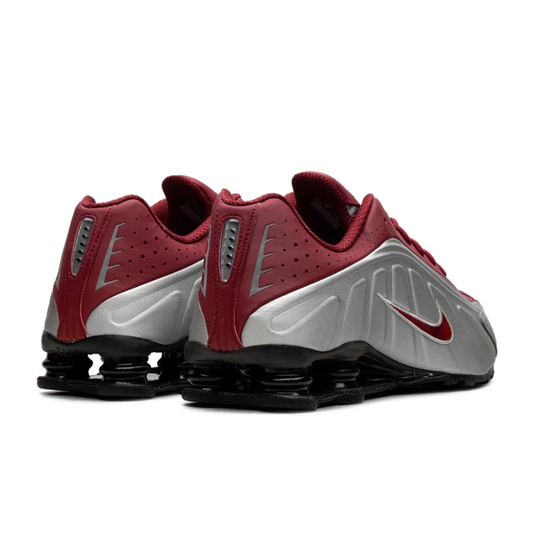 Nike Shox "R4 Metallic Silver Black Crimson" - vista 3