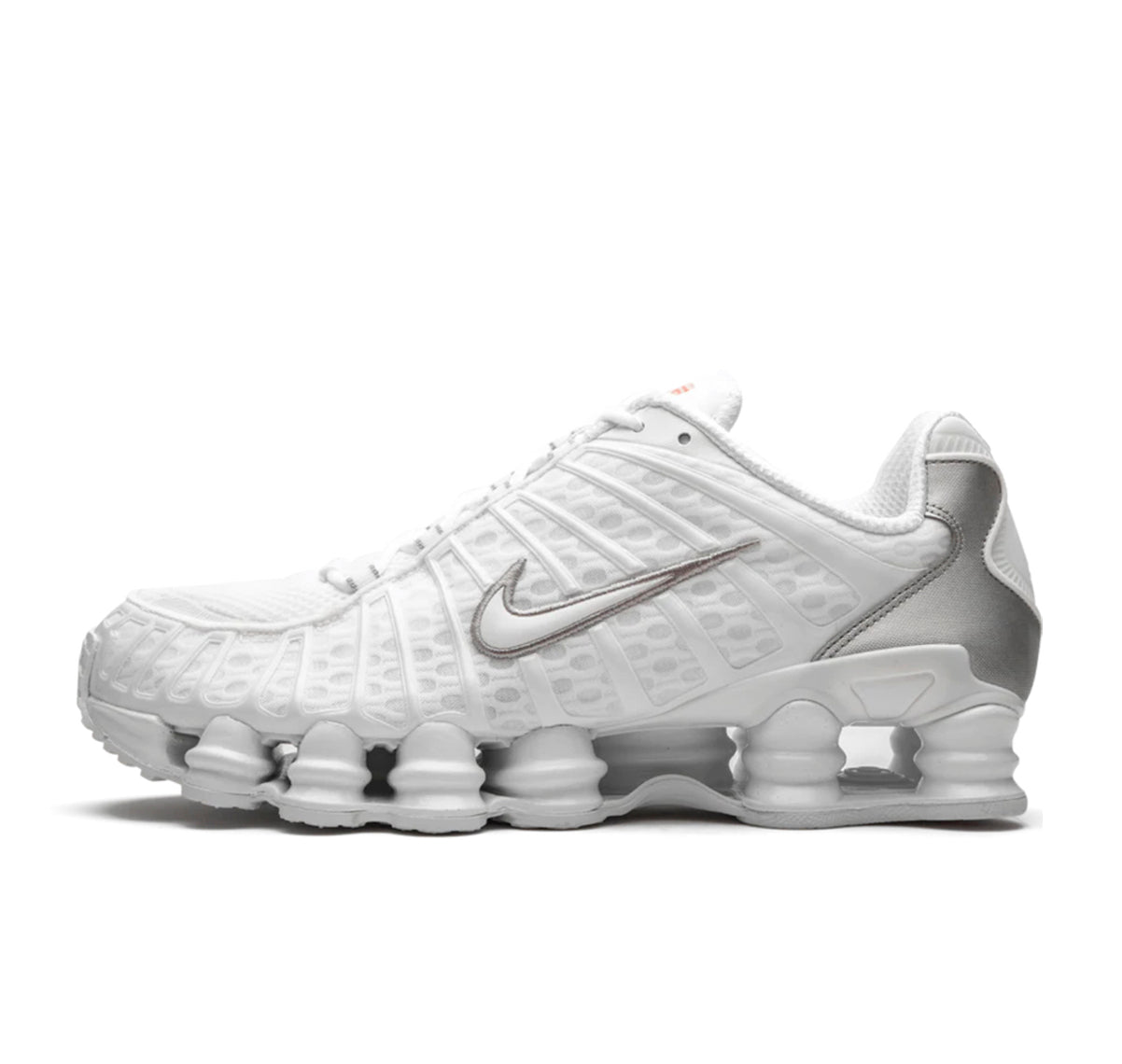 Nike Shox TL White Metallic Silver Max Orange