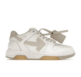 OFF-WHITE Out Of Office OOO Low Tops White Beige