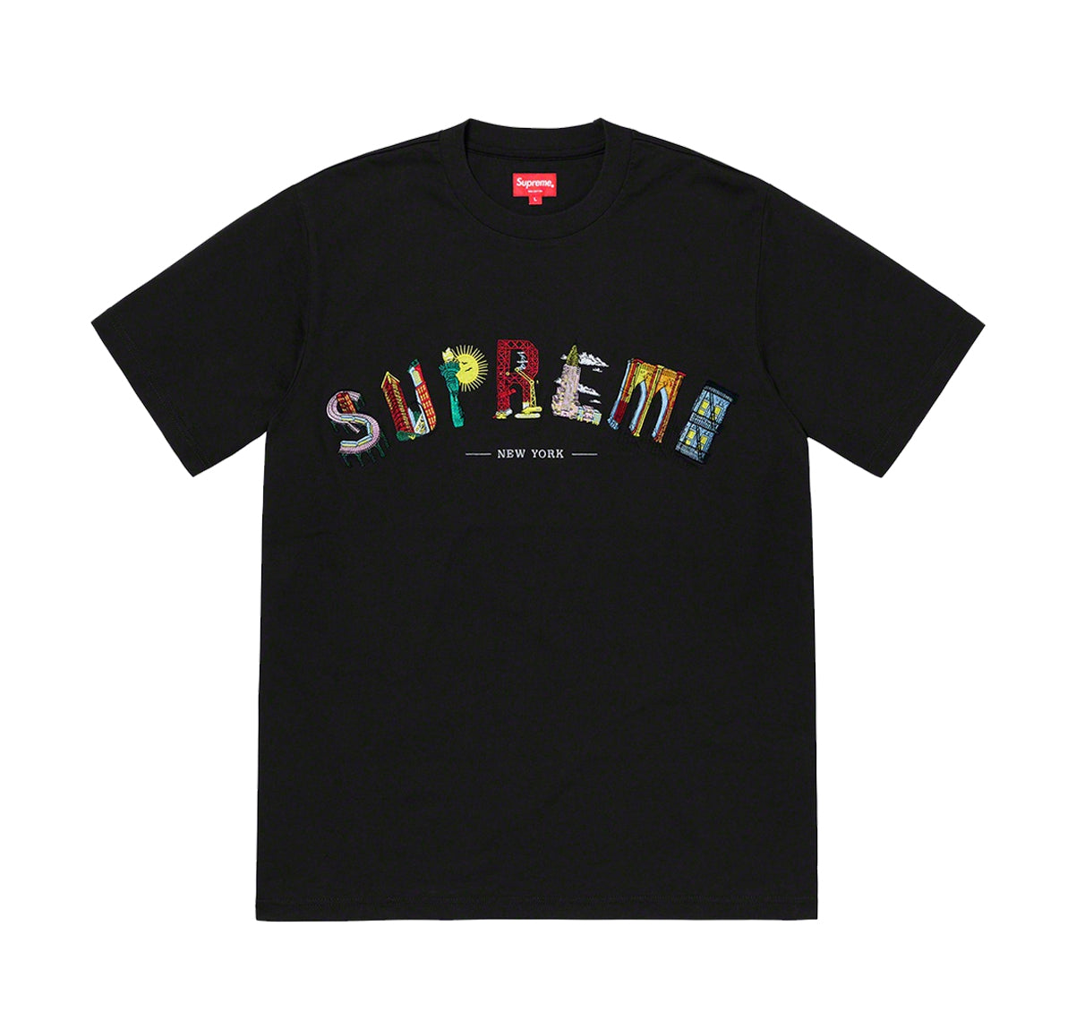 Supreme City Arc Tee White Black