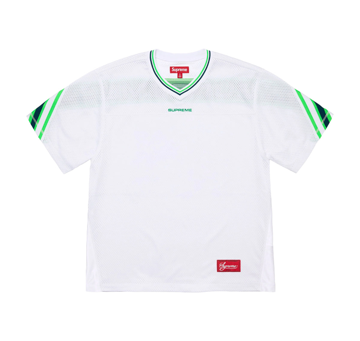 Supreme Jacquard Rib Football Jersey White