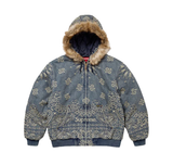 Supreme Bandana Jacquard Denim Hooded Work Jacket