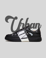 Valentino Low-Top Calfskin Black and White