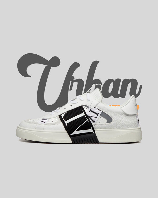 Valentino Low-Top Calfskin White and Black