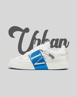 Valentino Low-Top Calfskin White and Blue