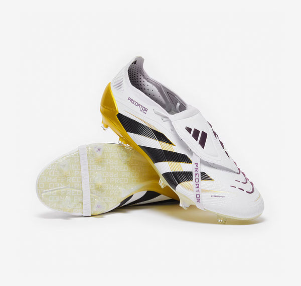 adidas Predator Elite Tongue FG – White/Black/Gold