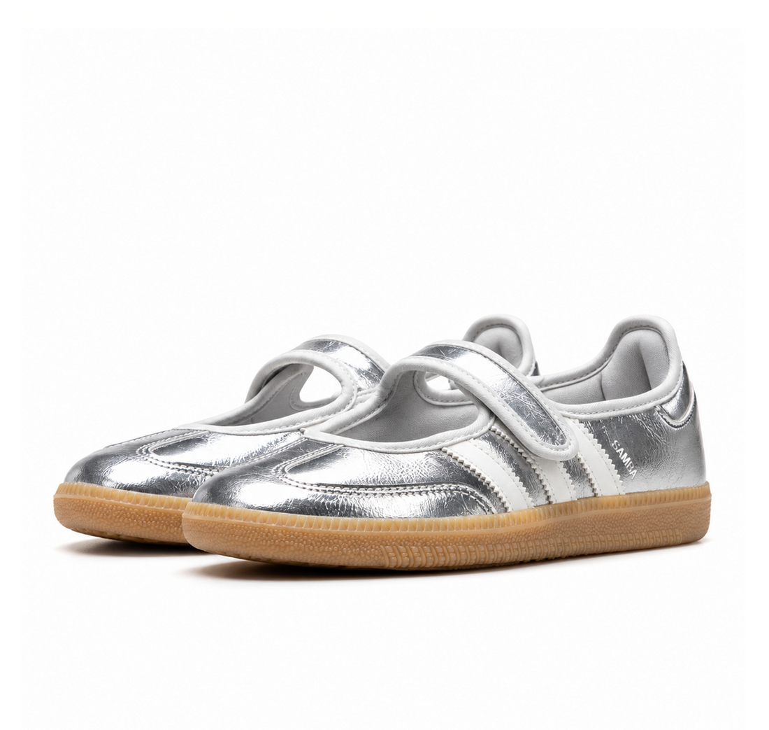adidas Samba Jane "Silver Metallic Off White"