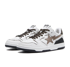 A Bathing Ape Bape SK8 Sta White Silver
