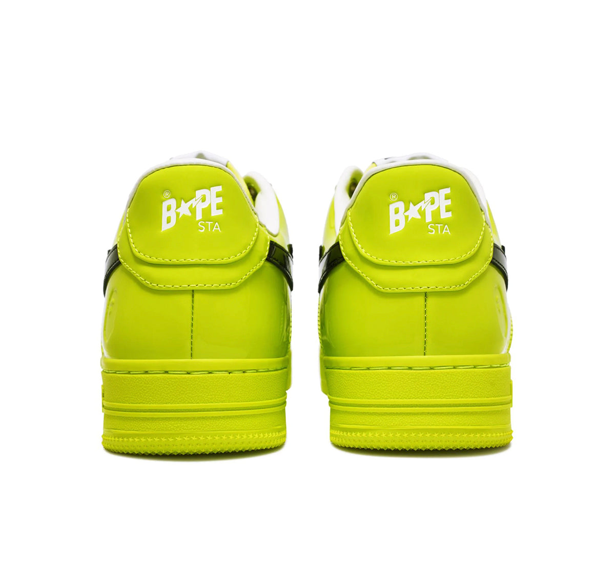A Bathing Ape Bape Sta #2 Yellow Patent