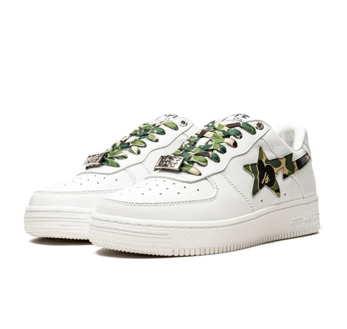 A Bathing Ape Bape Sta Low ABC Camo White Green