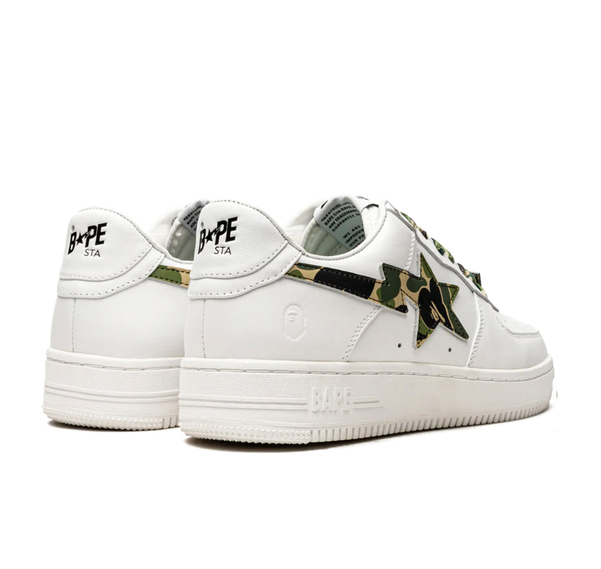 A Bathing Ape Bape Sta Low ABC Camo White Green