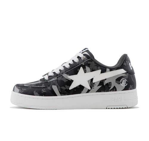 A Bathing Ape Bape Sta Low "CLOT Gray Digital Camo"