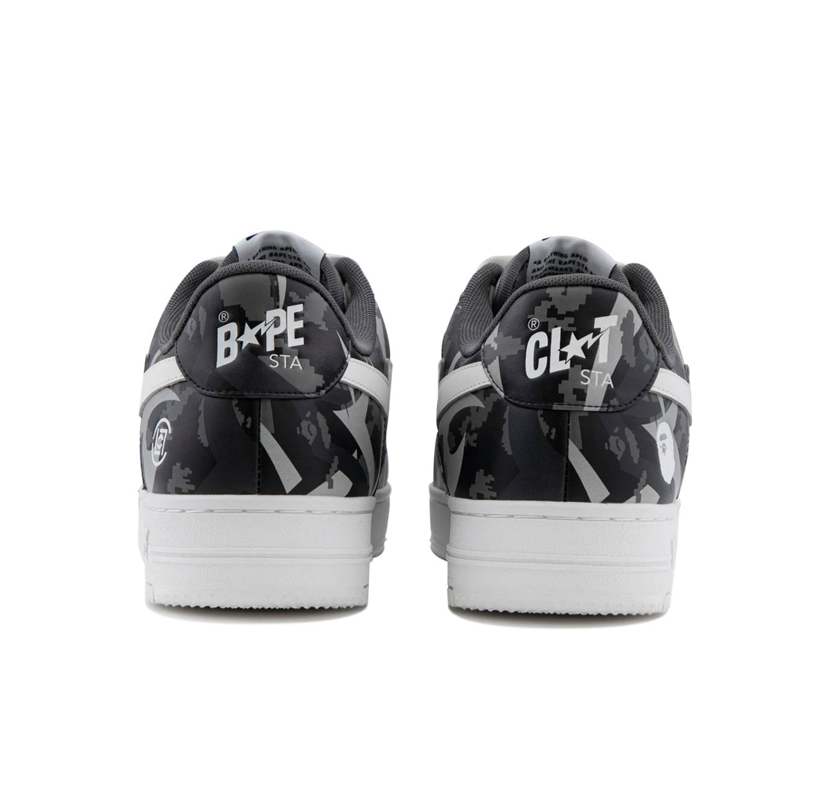 A Bathing Ape Bape Sta Low "CLOT Gray Digital Camo"