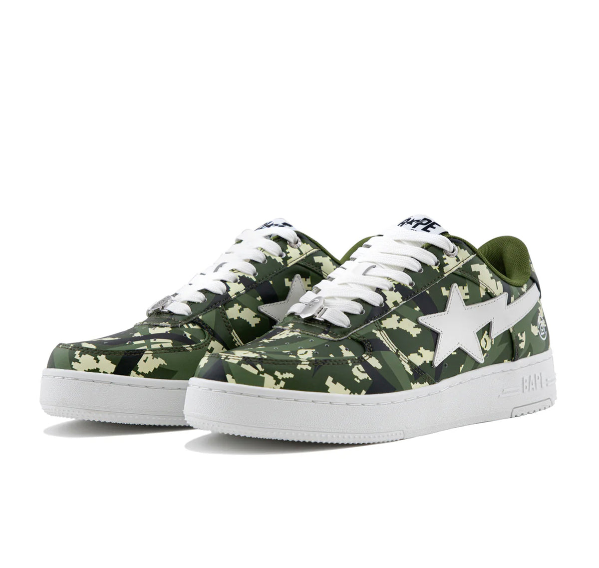 A Bathing Ape Bape Sta Low "CLOT Green Digital Camo"