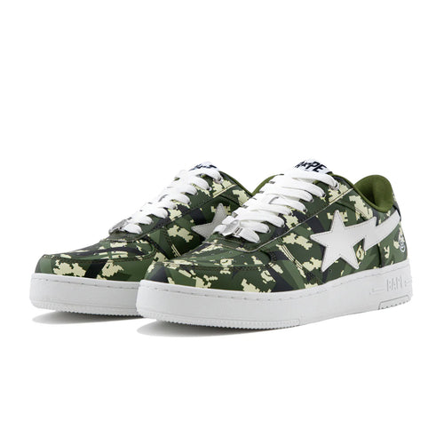 A Bathing Ape Bape Sta Low "CLOT Green Digital Camo"