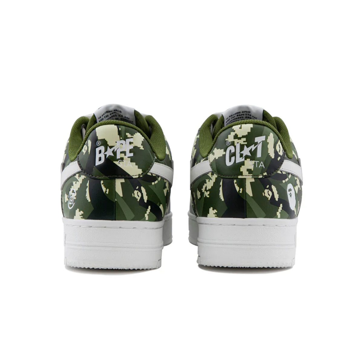 A Bathing Ape Bape Sta Low "CLOT Green Digital Camo"