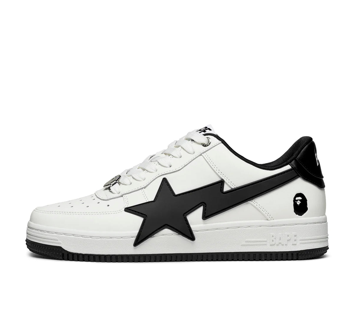 A Bathing Ape Bape Sta OS #2 White Black
