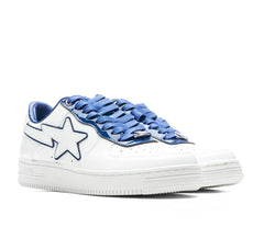 A Bathing Ape Bape Sta Patent Leather White Blue