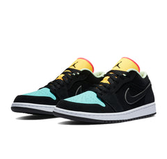 Air Jordan 1 Low "Black Aurora Green Laser Orange"