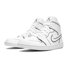 Jordan 1 Mid "Iridescent Reflective White"