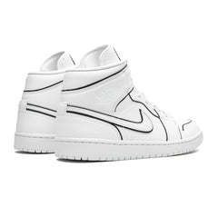 Jordan 1 Mid "Iridescent Reflective White"