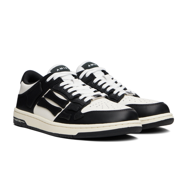 AMIRI Skel Top Low "Black Off White" - vista alterna