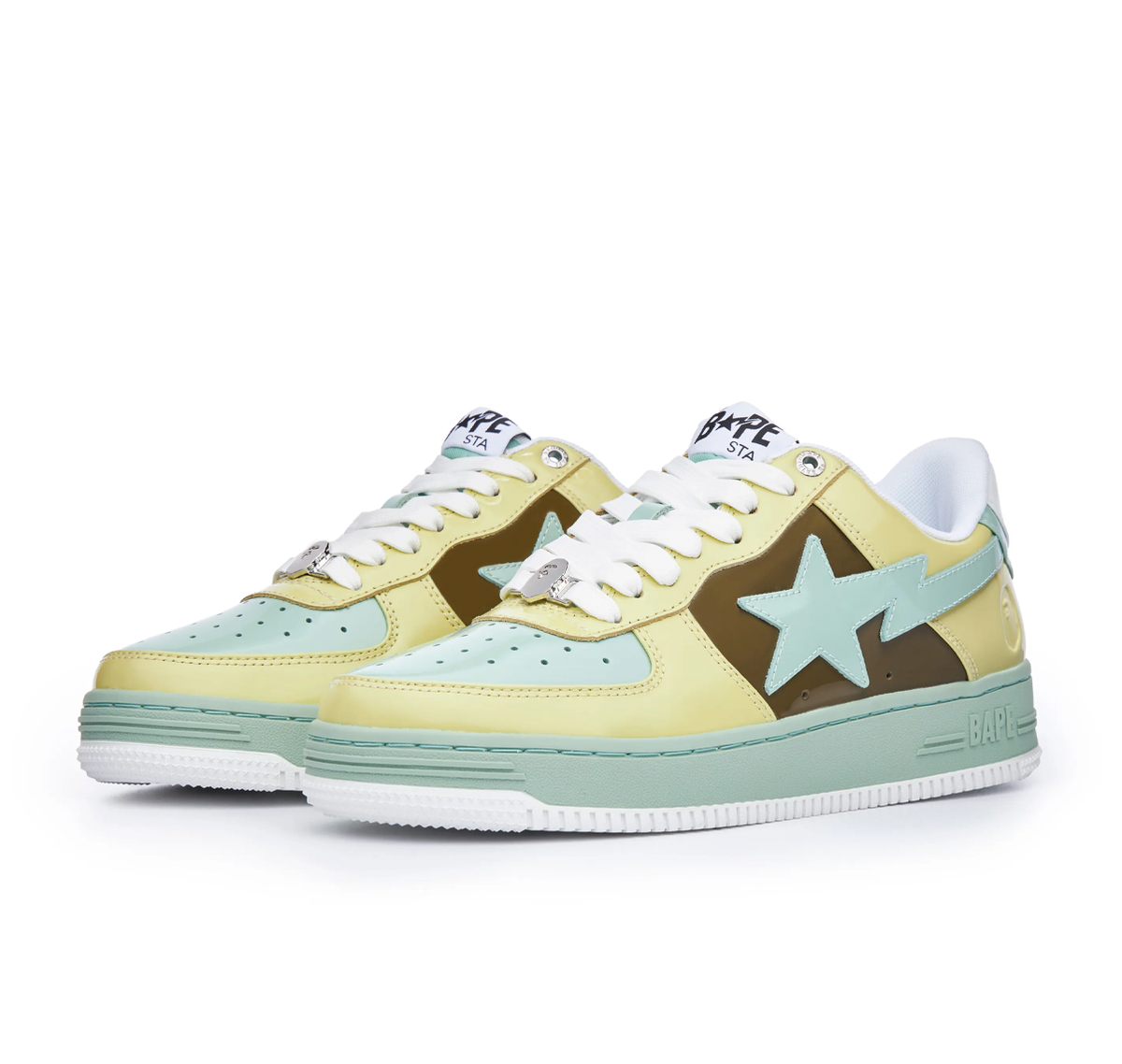 A Bathing Ape Bape Sta "Light Green Yellow"
