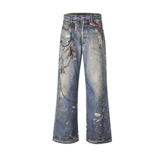 Acne Studios Blue Baggy Fit 1981F Jeans