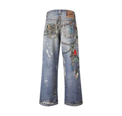Acne Studios Blue Baggy Fit 1981F Jeans