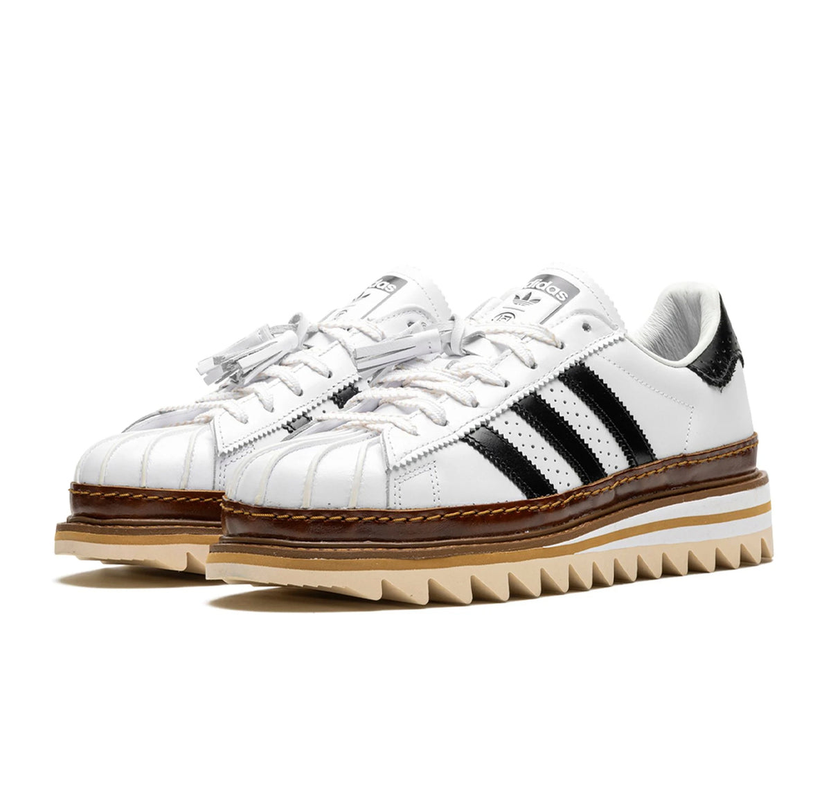 Adidas Superstar "CLOT By Edison Chen White Crystal Sand"