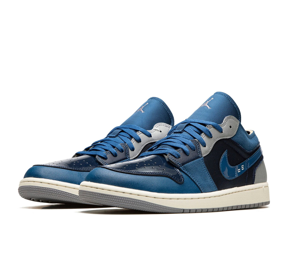 Jordan 1 Low Craft Obsidian French Blue Ashen Slate White